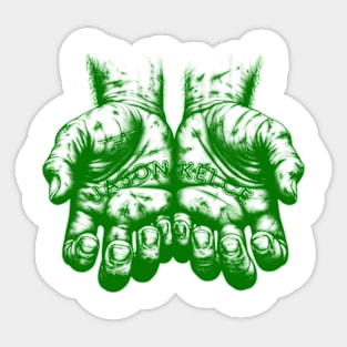 Hand Jason Kelce, Each finger tells a story of sacrifice and resilience Sticker